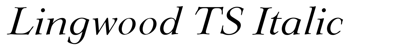 Lingwood TS Italic